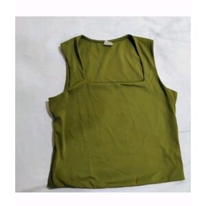 No Boundaries Olive Green Tank Top